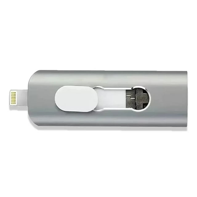 Memoria Usb 3 En 1 Usb Lightning, Android, Pc 1 Tera 1tb Gris