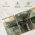 thumbnail image 6 of Elephant Stock Morning Fjord Rifle Green Wall Art - Horizontal Multi Panel Canvas - Living Room Wall Decor - Abstract Multi Panel - Green And Gray Decor By Silvia Vassileva - 26" x 12", 6 of 8