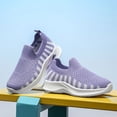 thumbnail image 5 of NOEGOEU Boys Girls Slip on Mesh Shoes Non Slip Soft Sole Breathable Lightweight Sneakers for Kids (Purple,12.5), 5 of 8
