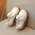 thumbnail image 4 of JAHH Spring and Autumn Girls Small Leather Shoes Baby Single Shoes Non-Slip Crib Wedding Dress Shoes(2-2.5 Years,Beige), 4 of 9