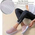 thumbnail image 2 of Womens Rhinestones Glitter Fashion Mesh Walking Shoe Casual Slip-ons Breathable Non-slip Comfortable, 2 of 5