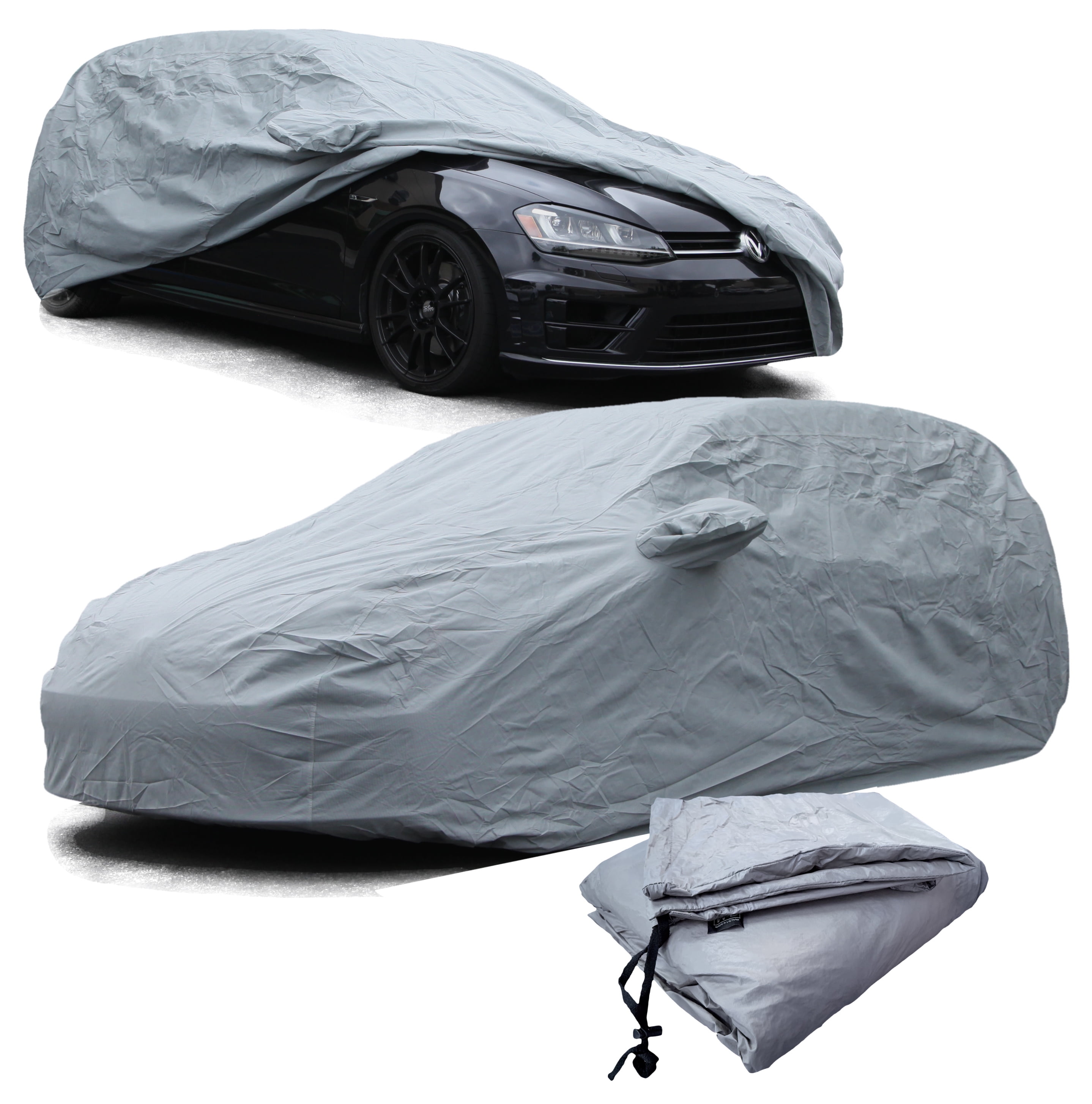 For i3 Weatherproof Outdoor Car Cover – All-Weather Scratch Resistant Cover  for Car – Breathable, Dustproof Material – Side Mirror Pockets –  User-Friendly and Practical 