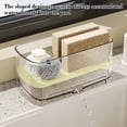 thumbnail image 4 of Cagogo Acrylic Kitchen Rack, Multifunctional Sink-Side Storage Rack for Sponge Dishcloth, Countertop Organizer for Kitchen Bathroom, Durable Water Drain Rack for Sink Countertop, 4 of 6