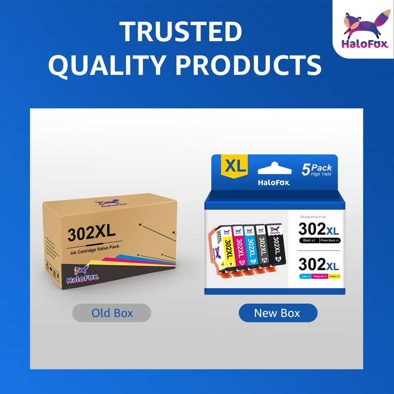 Epson 302XL Ink Cartridges 5-Pack for XP-6000/XP-6100, Black