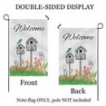 thumbnail image 2 of Garden Flag Double Sided, Watercolor Flower Bird Decorative House Yard Outdoor Small Flag, Spring Summer Decor Home Outside Decoration 12x18, 2 of 5