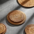 thumbnail image 3 of Handmade Rattan Insulation Mat Table Mat Anti Scald Round Bowl Mat Dish Mat Tea Set Accessories Tea Mat Cup Mat Saucer, 3 of 3