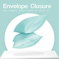 thumbnail image 5 of MR&HM Satin Pillow Case, 20x36 King Size Satin Pillowcase Set of 2, 2 Pack Satin Silky Pillowcase for Hair and Skin, 20x36, Turquoise, 5 of 7