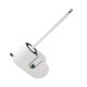thumbnail image 1 of Bewildely Cabezal de silicona para escobilla de baño, soporte para escobilla de limpieza, drenaje de montaje en pared, accesorios de baño de pie, Suministros de limpieza para el hogar Blanco Bewildely HA004575-01B, 1 of 1
