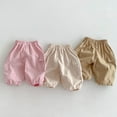 thumbnail image 5 of Coerni Toddler Girls Cargo Pants Elastic Waist Baggy Joggers for Baby Girls Khaki Cargo Jogger Pants Pull On Long Bloomers, 5 of 9