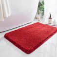 thumbnail image 2 of Coofit Bathroom Rug Super Absorbent Solid Color Non-slip Mat Floor Mat for Bedroom, 2 of 8