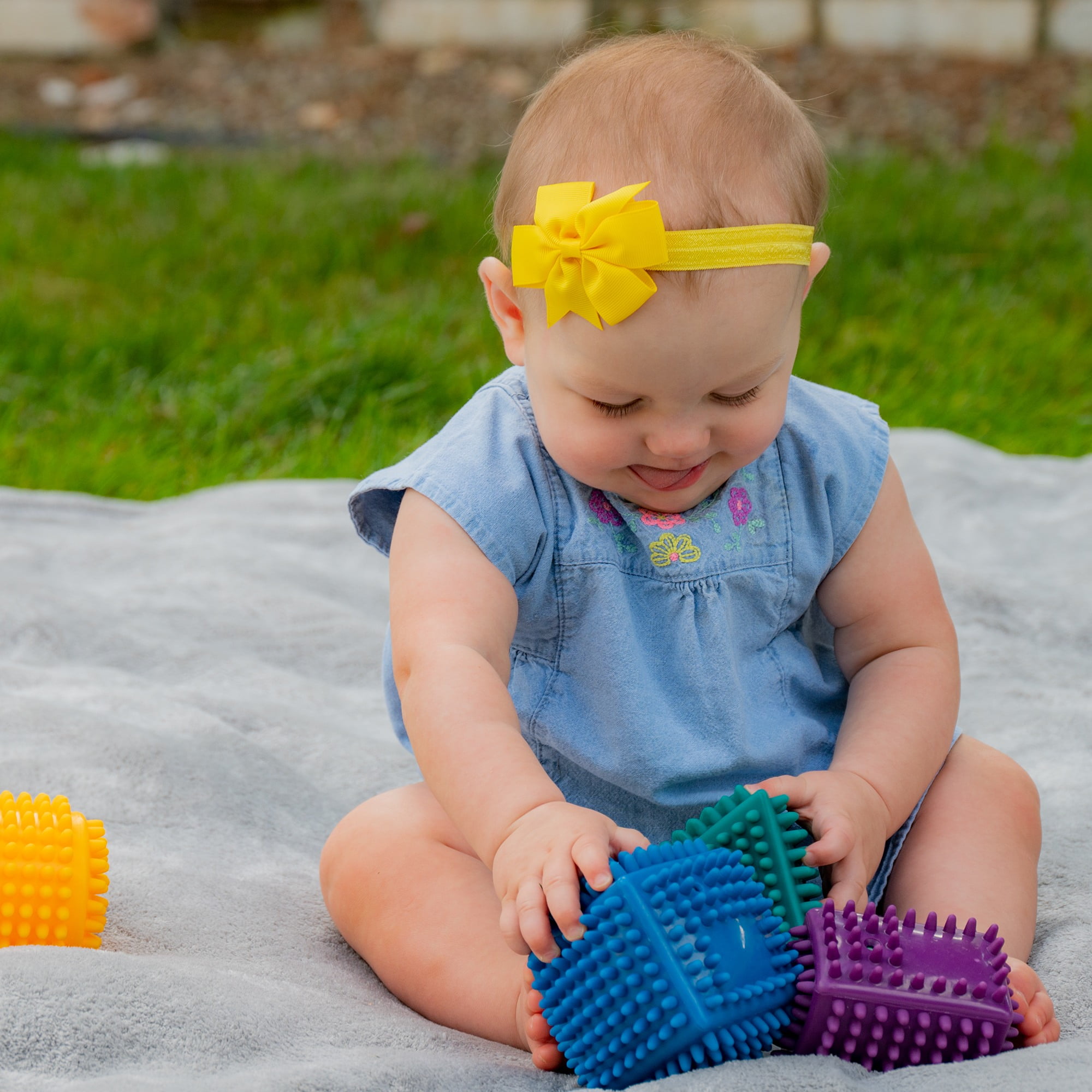 Hedstrom Sensory Shapes 6-Pack - Assorted Stimulating Shapes & Colors, Learning Toys, Develops Motor Skills & Coordination, Infants & Toddlers Ages 1+