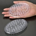 thumbnail image 5 of 2 Pieces Plastic Soap Dish Clear Bar Holder Tray Self Draining Soap Saver with Holes Soap Container for Bathroom Counter Kitchen, 5 of 10