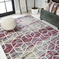 thumbnail image 4 of JONATHAN Y SUPERSOFT 4 x 6 Area Rug, Tumbling Blocks Geometric - Multi/White, SEU101J-4, 4 of 9
