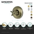 thumbnail image 5 of Kingston Brass KB3003BX Single-Handle Volume Control in Antique Brass, 5 of 5