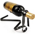 thumbnail image 4 of Soporte para botella individual, estante suspendido para vino con cinta, soporte flotante para botella de vino, estante novedoso, soporte para estante con cuerda de seda y hierro, 4 of 5