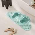 thumbnail image 4 of Racsoh Non Slip Bathtub Mat, 1Pc Inside Shower Floor Mats with Suction Cups and Drain Holes, Household Bath Massage Foot Mat for Bathroom Tub, 31.49 x 19.68inch (Green), 4 of 5