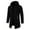 Black, variant on Jacket for Men Fall Winter Warm Zip Up Hooded Sweater Coat Long Sleeve Thick Soild Color Cardigan Jacket Classic Fit Casual Tops