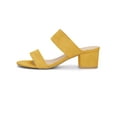 thumbnail image 7 of Unique Bargains Women's Block Heel Dual Straps Slide Sandals, 7 of 7