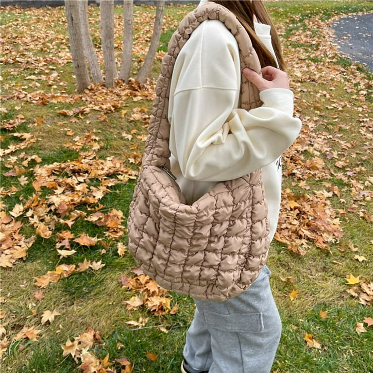  Puffer Tote Bag, Luxury Chic Quilted Large Padded Soft