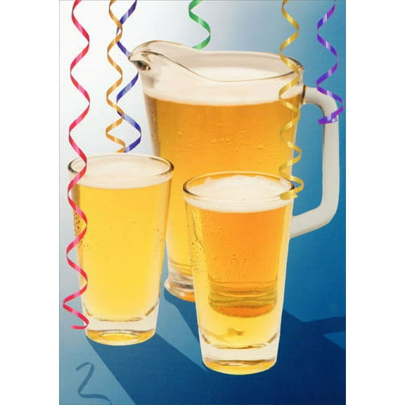 Oatmeal Studios Pitcher of Beer Funny / Humorous Birthday Card