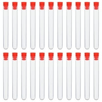 OFFIGAM Set of 40 Red Plastic Test Tubes Stoppers, Ideal Science Lab Teaching Tool for Classroom and Experiments