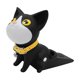 thumbnail image 2 of Tope de puerta, soporte para puerta, tope, forma de gato, reducción de ruido, PVC antideslizante Negro Blanco, 2 of 9