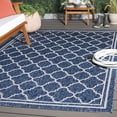 thumbnail image 2 of SAFAVIEH Courtyard Claudia Geometric Indoor/Outdoor Area Rug, Navy/Grey, 8' x 10', 2 of 16