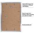 thumbnail image 6 of Americanflat 12x18 Poster Frame with Polished Plexiglass with 11x17 Mat 5 Pack Display Photo Galleria - Silver, 6 of 8