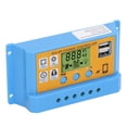 thumbnail image 4 of 12V/24V Auto-Switching Solar Charge Controller with 30A PWM Charging, 5V 2.5A Dual USB Ports, LCD Display for Charge/Discharge Monitoring, Multiple Protections, Adjustable Parameters & Power-Off, 4 of 7
