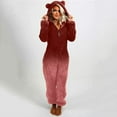 thumbnail image 5 of Baqcunre Jumpsuits for Women Women Long Sleeve Hooded Jumpsuit Pajamas Casual Winter Warm Rompe Sleepwear Jumpsuits for Women Dressy One Piece Jumpsuits for Women, 5 of 8