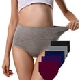 thumbnail image 1 of YAZI  Womens Underwear, Soft Cotton High Waist Breathable Solid Color Briefs Panties for Women, 1 of 13