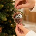 thumbnail image 5 of DIY Acrylic 2D Pearl Painting Christmas Ornament Kit for One Hanging Decoration, Sparkling Holiday Craft Project for Christmas Tree or Window Display and Handmade Gift Making, Style F, 5 of 7
