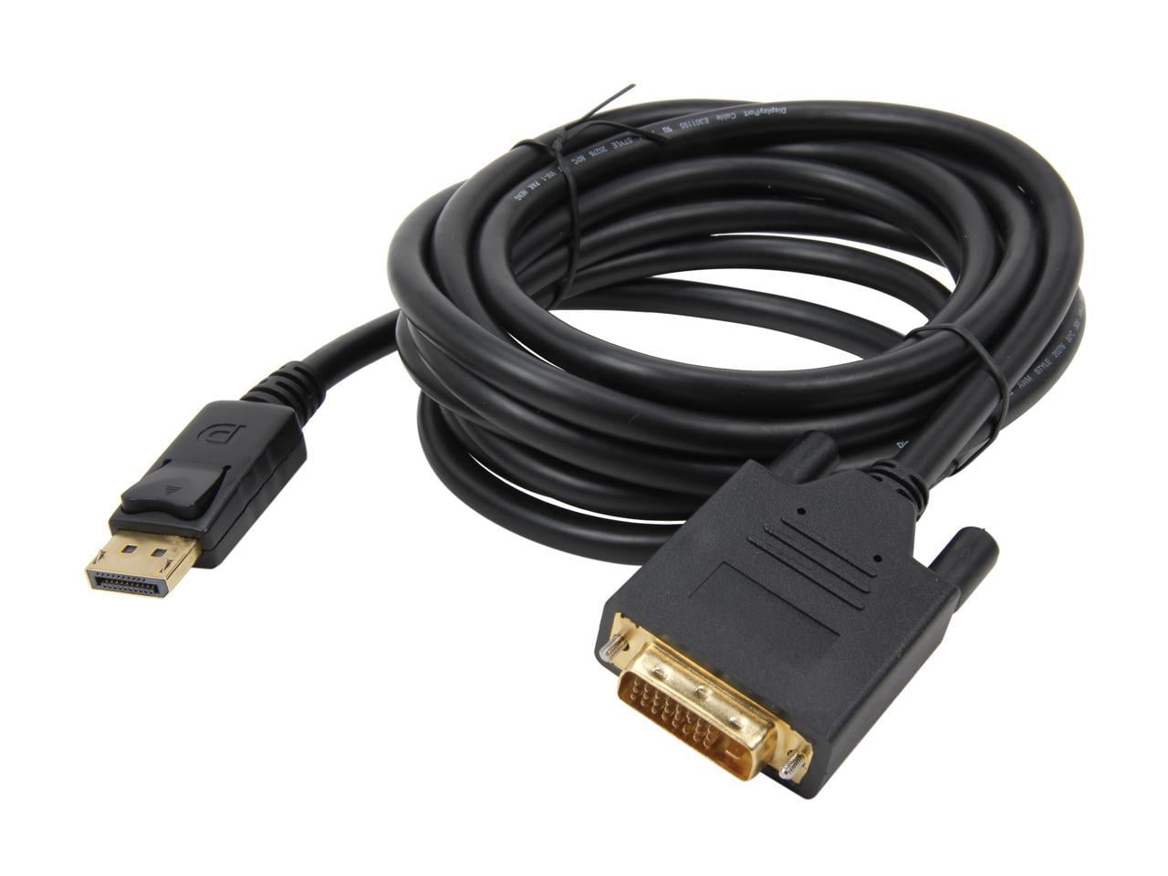 Nippon Labs DP-DVI-10 10 ft. DP DisplayPort Male to DVI-D Male Converter Cable, Black - DP to DVI Adapter - 1920 x 1200