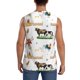 thumbnail image 4 of Fotbe Cute Farm Men's Camiseta sin Mangas Estampada para Hombres, Playera Casual para Gimnasio, Entrenamiento, Playa-3X-Large, 4 of 7