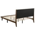 thumbnail image 4 of Mays Upholstered Queen Platform Bed Walnut Brown and Grey, 4 of 8