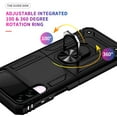 thumbnail image 4 of Compatible with Samsung Galaxy Z Flip 3 Case Built-in 360 Ring Holder Kickstand, Extreme Protection Military Armor Magnetic Car Dual Layer Protective Heavy Duty Phone Cover,Black, 4 of 8