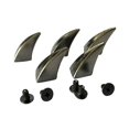 thumbnail image 2 of Rongfmy 5pcs Shape Studs Rivets for Hat Bag Leather Craft Decoration Gray, 2 of 6