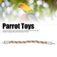 thumbnail image 5 of Cuerda de pájaro perca diversión colorido swing escalada cuerda de algodón juguetes de aves para los pericos cacatúas loros lovebirds budgies, 5 of 8