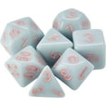 thumbnail image 2 of Brybelly GDIC-1172 Winters Dawn Solid Blue with Pink Paint Dice, Set of 7, 2 of 6