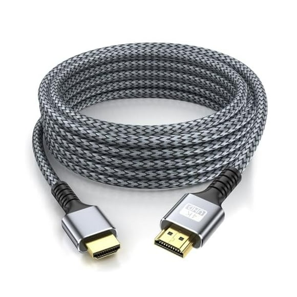 4k Hdmi Cable 40ft Ultra High Speed HDMI 2.0 Cable 4K@60HZ 3D ARC Gold Plated Connector Ethernet Audio Video Return HDMI Cord for UHD TV Monitor Laptop Xbox PS4/PS5 Roku TV ect.(Silvery)