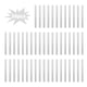 thumbnail image 2 of Ounissouiy 50 piezas de palitos de paleta para el hogar, herramienta de decoración de Color sólido Simple, palillo reutilizable, herramientas de Cocina y Comedor Plata Ounissouiy HA045463-03, 2 of 6