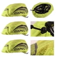 thumbnail image 2 of Bicycle Helmet Cover with Reflective Strip Sports Helmet Rain Cover Waterproof Riding Helmet Rain Cover Adjustable for Mountain Road Bike Helmet (Green A), 2 of 10
