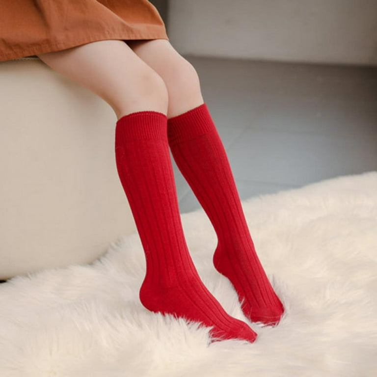 Baby red shop knee high socks