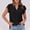 Black women's v neck t shirt a1, variant on MORESEC Women's V Neck Short Sleeve Ruffle Tops Casual Basic Tee Shirts Summer Beach Vacation Fashion Clothes, Navy XL