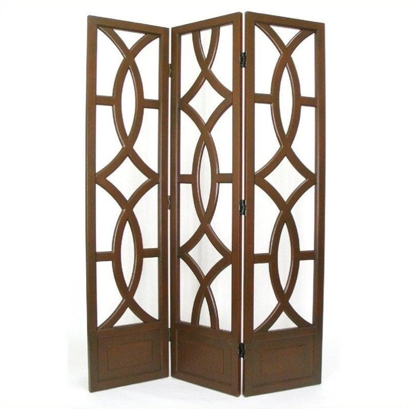 Wayborn Charleston Room Divider in Brown