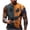 Navy, variant on Men's Halloween Patchwork Pumpkin Graphic T-Shirt Crew Neck Short Sleeve Casual Streetwear Top