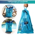thumbnail image 3 of Aqua Dolfino Mesh Swimwear Bag with Shoulder Straps, Blue, 3 of 9