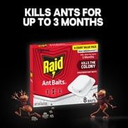 Raid Ant Baits III, Indoor Ant Insect Killer Traps, 8 Count