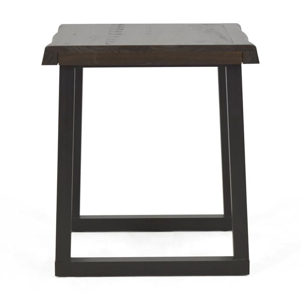 Jennings Live Edge Cherry and Ebony Wood End Table