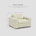 thumbnail image 4 of Top Grain leather Dual Power Extra-Wide Seat Recliner with Zero-Gravity, Hidden Extendable Footrest, 4 of 8